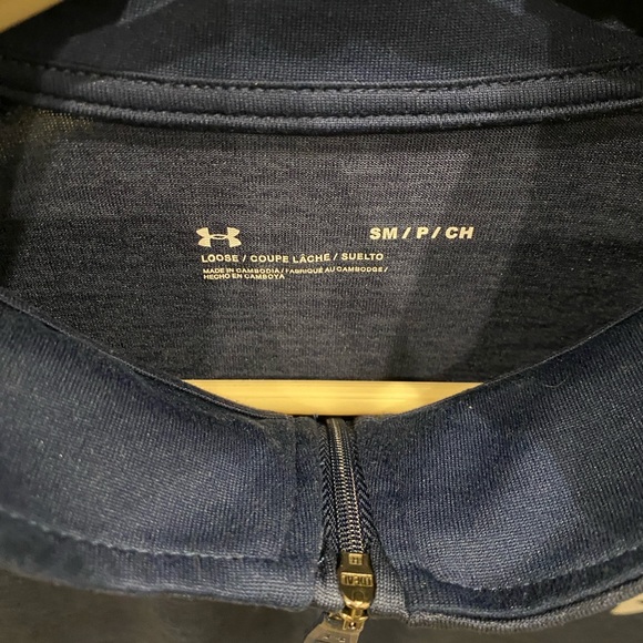 Under Armour Navy Quarter-Zip Top - Picture 2 of 3